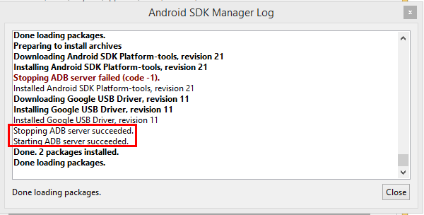 android debug bridge download windows 10
