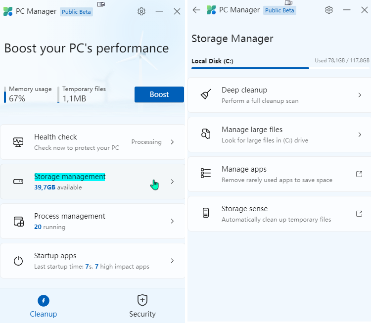 PC Manager 3.8.2.0 for windows download free