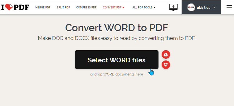 μετατροπή Word σε PDF online 4μ